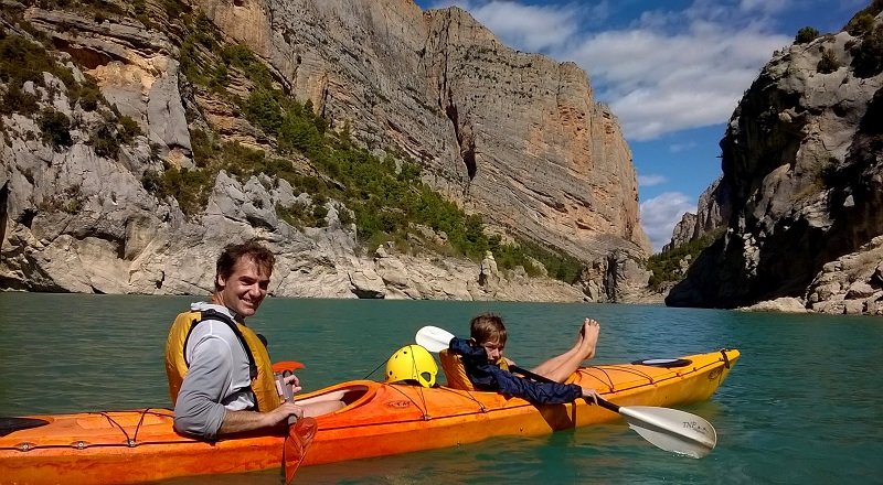 Kayak por el congost del montrebei