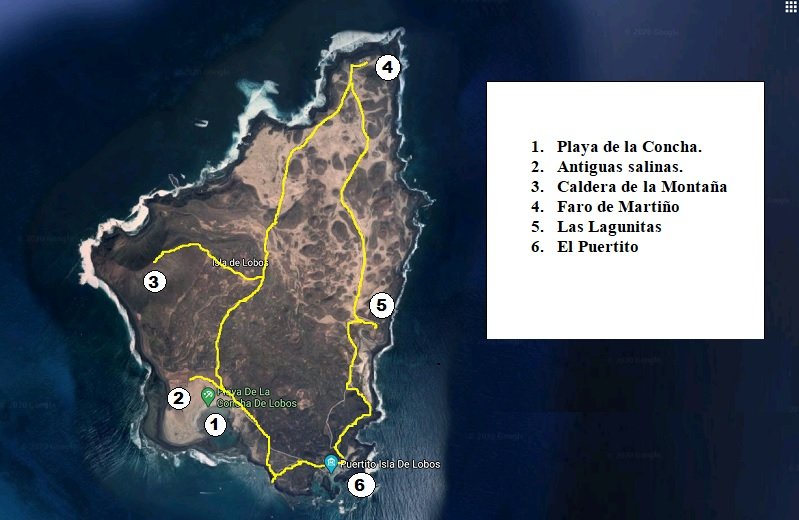 Mapa Isla La Graciosa