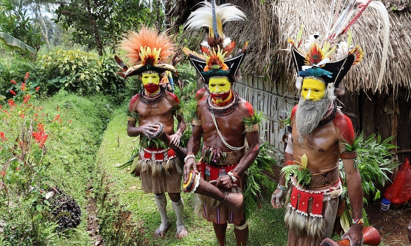 Huli Wigmen de Papúa Nueva Guinea
