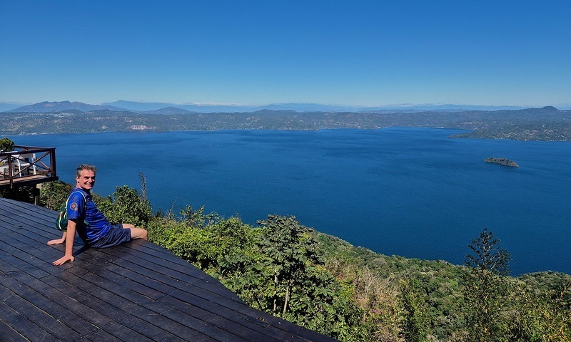 Lago Ilopango desde San Salvador